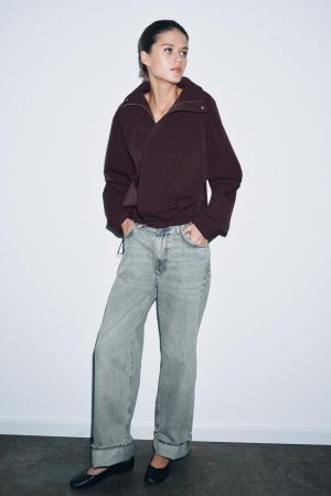 OVERSIZED ZIPPER BOMBER JACKET