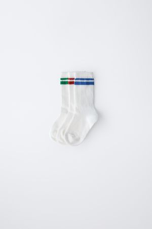 THREE-PACK OF MEDIUM SPORT STRIPED SOCKS
