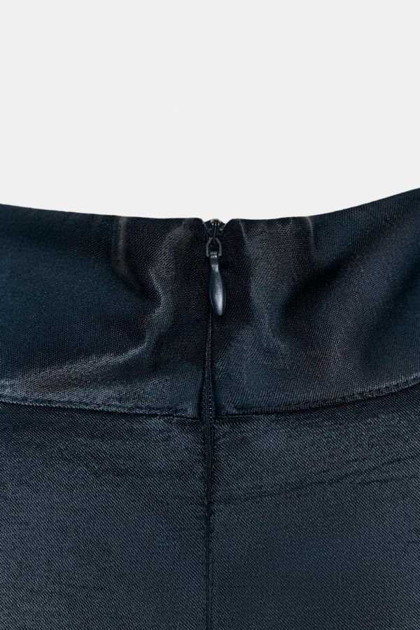 COMBINATION SATIN EFFECT LACE MINI DRESS