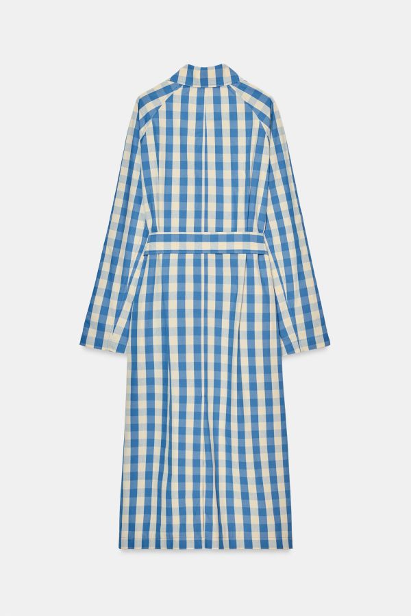 GINGHAM TRENCH COAT