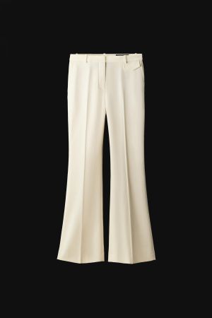 ZW COLLECTION LOW-RISE FLARE PANTS