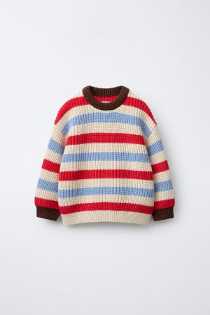 STRIPED KNIT JUMPER