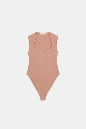 STRETCH SQUARE NECK BODYSUIT