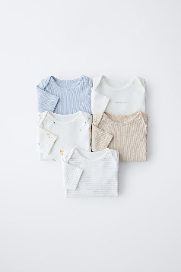 FIVE-PACK OF LITTLE HOUSE BODYSUITS