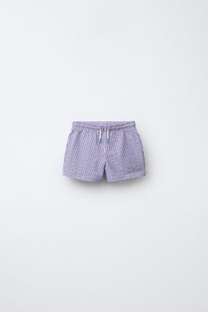 1-6 YEARS / STRIPED SWIM SHORTS