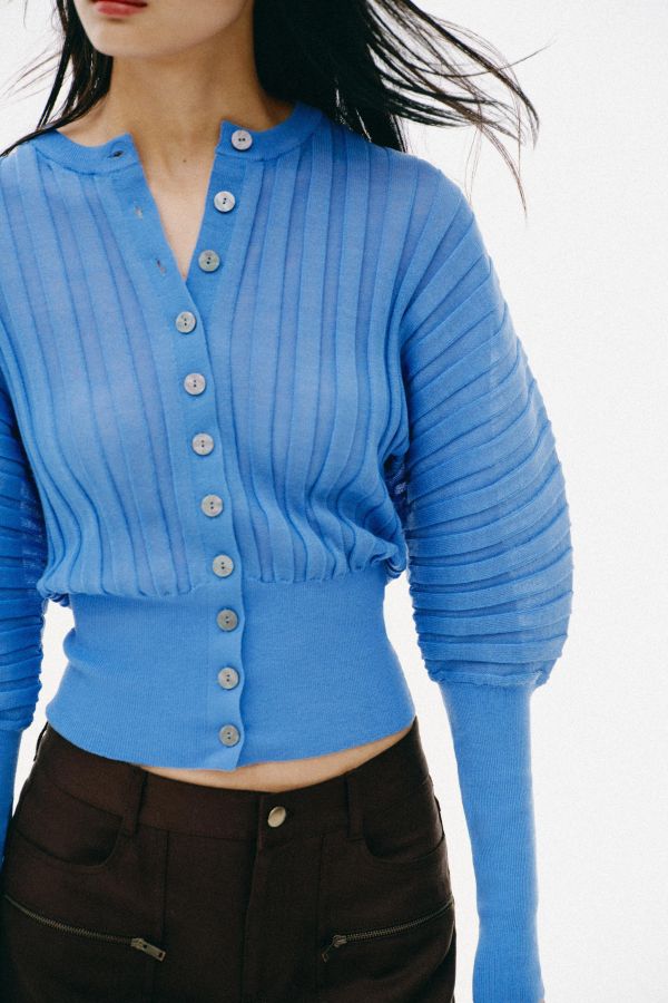 ACCORDION SLEEVE CARDIGAN