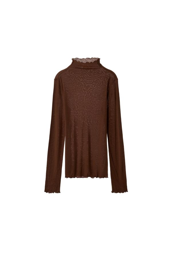 ASYMMETRICAL LACE MIDI SKIRT