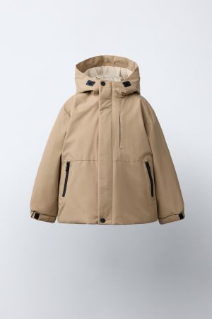 CONTRAST ZIP WATER REPELLENT PARKA