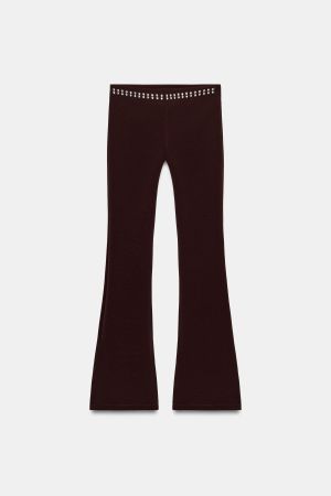 FLARE STRETCH STUD PANTS