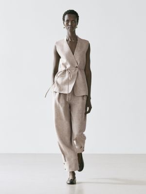 Double-breasted suit waistcoat