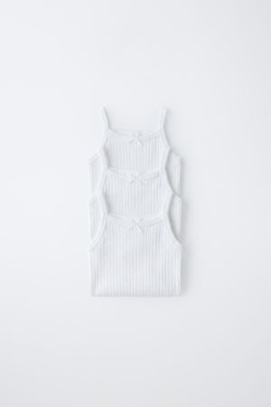 THREE-PACK OF STRAPPY BODYSUITS