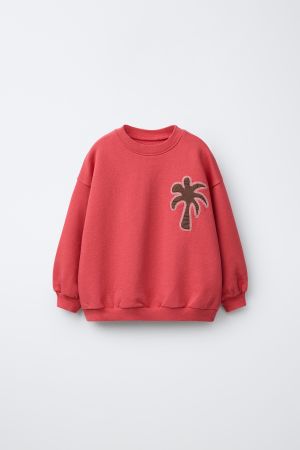 PALM EMBROIDERED SWEATSHIRT
