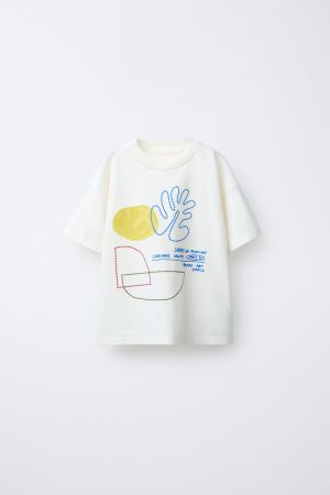 GEOMETRIC PRINT T-SHIRT