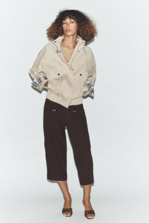 OVERSIZED HIGH-COLLAR BOMBER JACKET