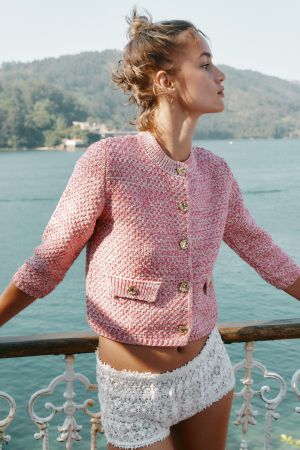 FRENCH SLEEVE CARDIGAN