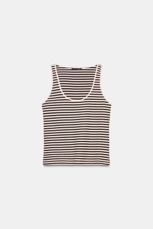 STRIPED SLEEVELESS TOP
