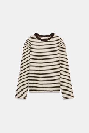 STRIPED LONG SLEEVE T-SHIRT
