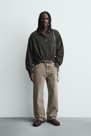 PLAID COTTON - LINEN SHIRT