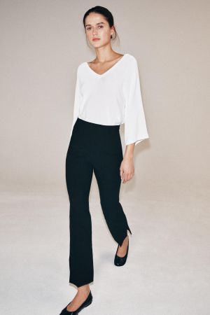 ZW COLLECTION HIGH-WAIST CROPPED PANTS