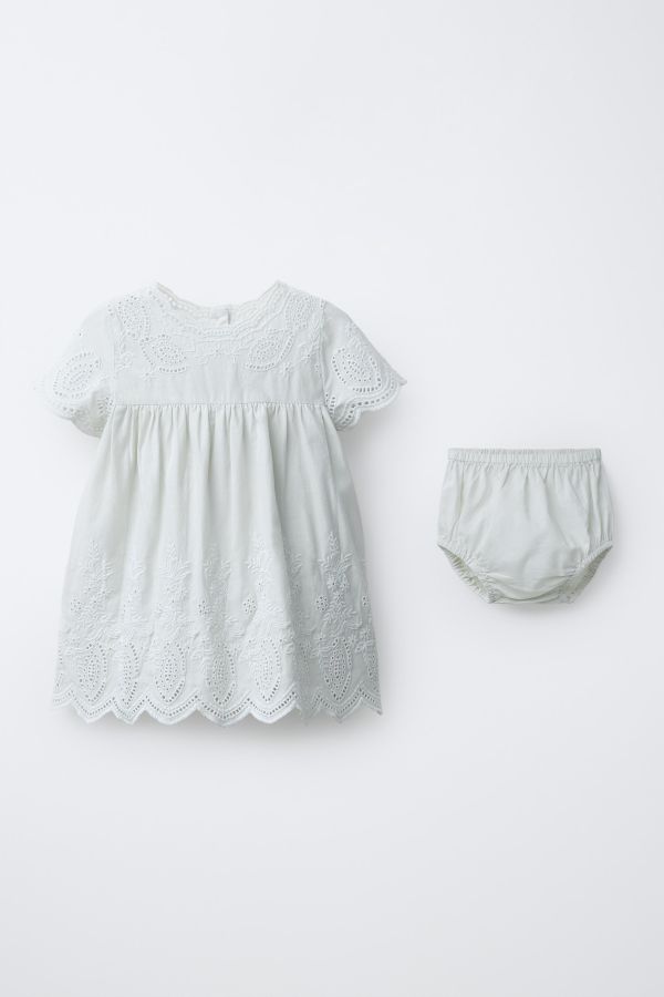 SWISS EMBROIDERED DRESS AND PANTIES