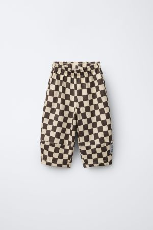 CHECKERBOARD BALLOON PANTS
