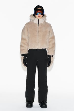 SHORT FAUX FUR HOODIE RECCO® TECHNOLOGY SKI COLLECTION