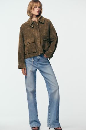 100% LEATHER BOMBER JACKET