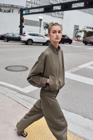 HIGH COLLAR BOMBER JACKET