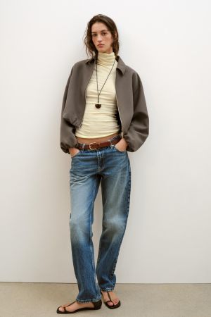 PUFF SLEEVE ZIP JACKET