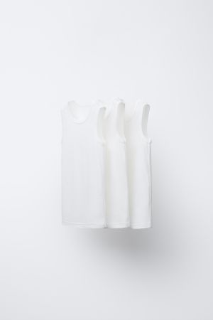 THREE-PACK OF SLEEVELESS T-SHIRTS