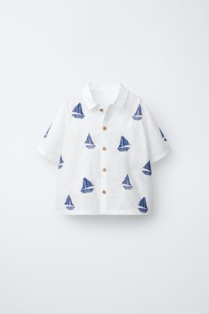 EMBROIDERED BOAT SHIRT