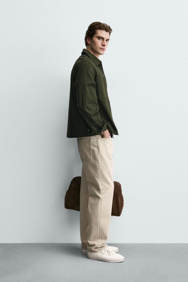 REGULAR FIT OVERSHIRT WITH POCKETS