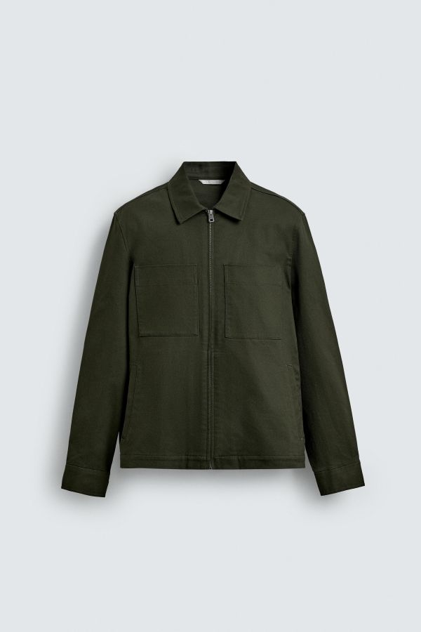 REGULAR FIT OVERSHIRT WITH POCKETS