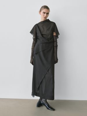 Midi dress with hood detail - STUDIO