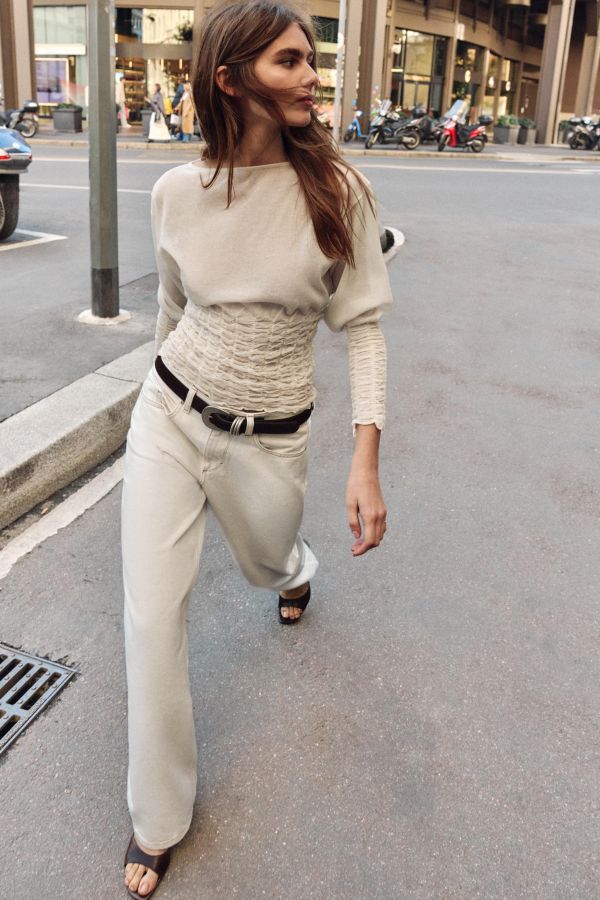 KNIT HONEYCOMB JUMPER