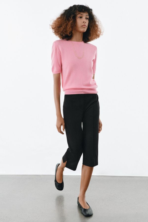 100% WOOL SHORT SLEEVE JUMPER