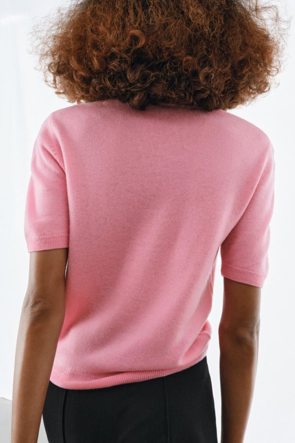 100% WOOL SHORT SLEEVE JUMPER