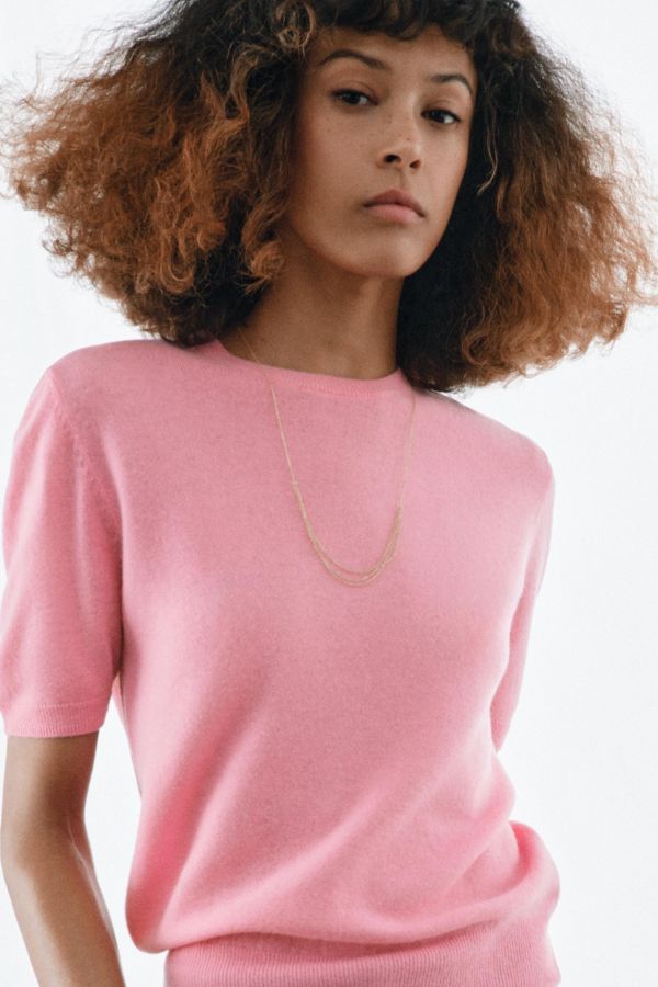 100% WOOL SHORT SLEEVE JUMPER