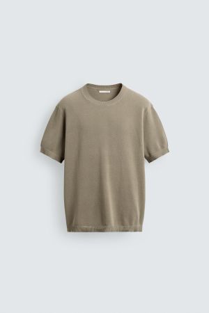 RELAXED FIT KNIT T-SHIRT