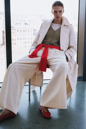 LEATHER BALLET FLATS