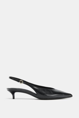 KITTEN HEEL SLINGBACK SHOES