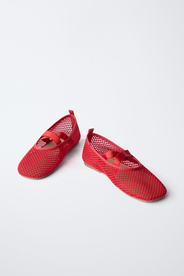 MESH BALLET FLATS