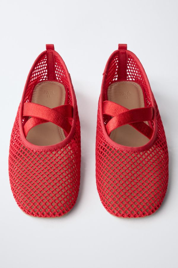 MESH BALLET FLATS