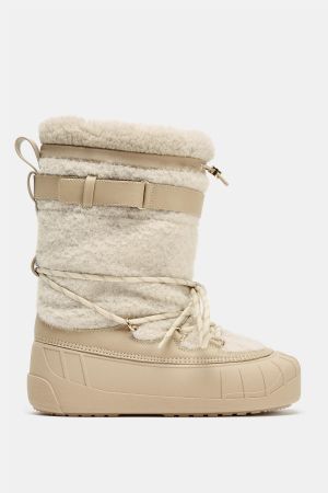 FAUX SHEARLING ANKLE BOOTS SKI COLLECTION