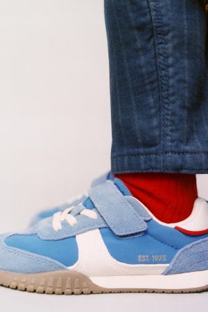 SPLIT LEATHER SNEAKERS