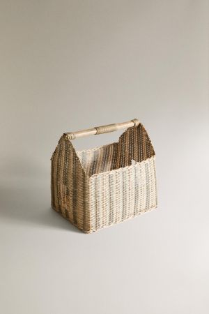 KIDS STRIPED HOUSE BASKET