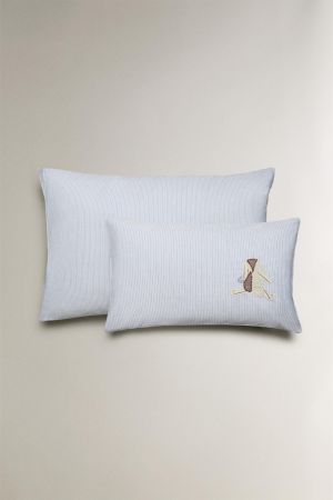 KIDS' COTTON RABBIT PILLOWCASE