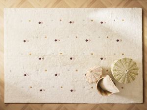 KIDS’ MULTICOLOR EMBROIDERED DIAMOND AREA RUG