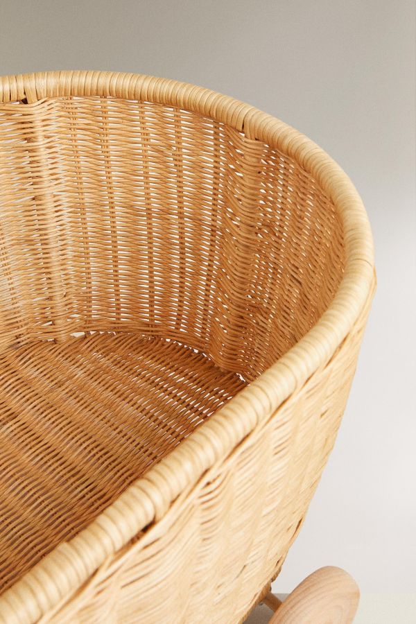 KIDS' RATTAN CART WITH WHEELS