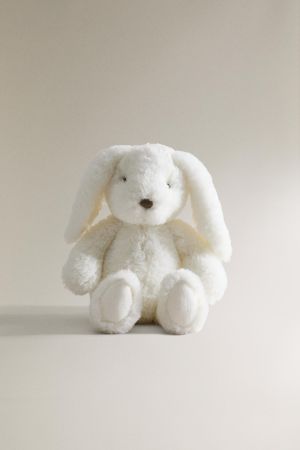KIDS' WHITE BUNNY PLUSH TOY